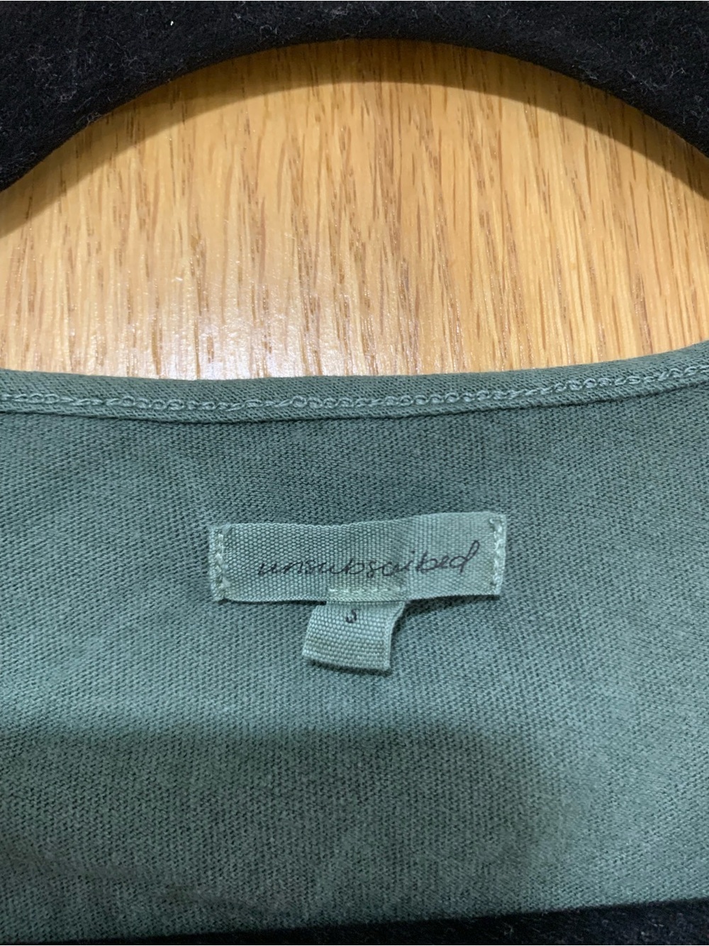 Unsubscribed Green Racerback Tank Top - Size Small - Picture 3 of 4